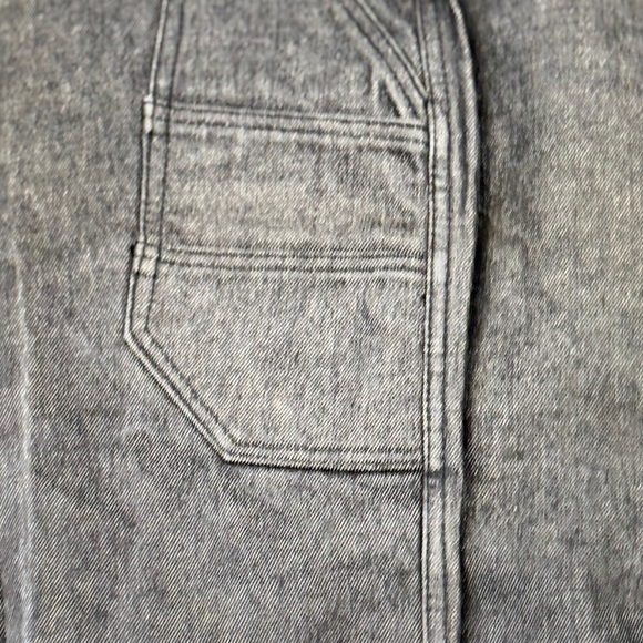 VTG FUBU Dark Gray Men's Relaxed Denim Cargo Jeans 34/34 - Picture 14 of 16